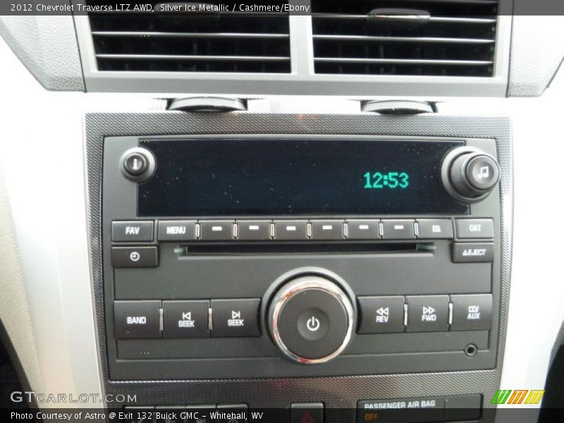 Silver Ice Metallic / Cashmere/Ebony 2012 Chevrolet Traverse LTZ AWD