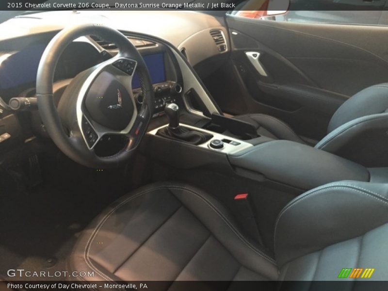 Daytona Sunrise Orange Metallic / Jet Black 2015 Chevrolet Corvette Z06 Coupe
