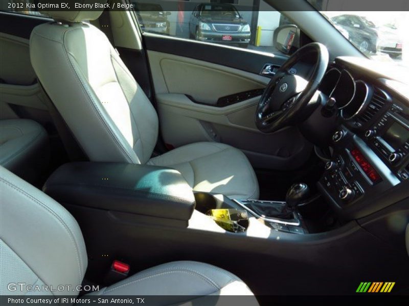 Ebony Black / Beige 2012 Kia Optima EX