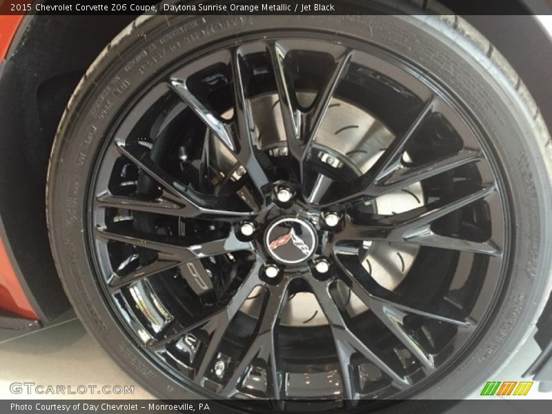 Daytona Sunrise Orange Metallic / Jet Black 2015 Chevrolet Corvette Z06 Coupe