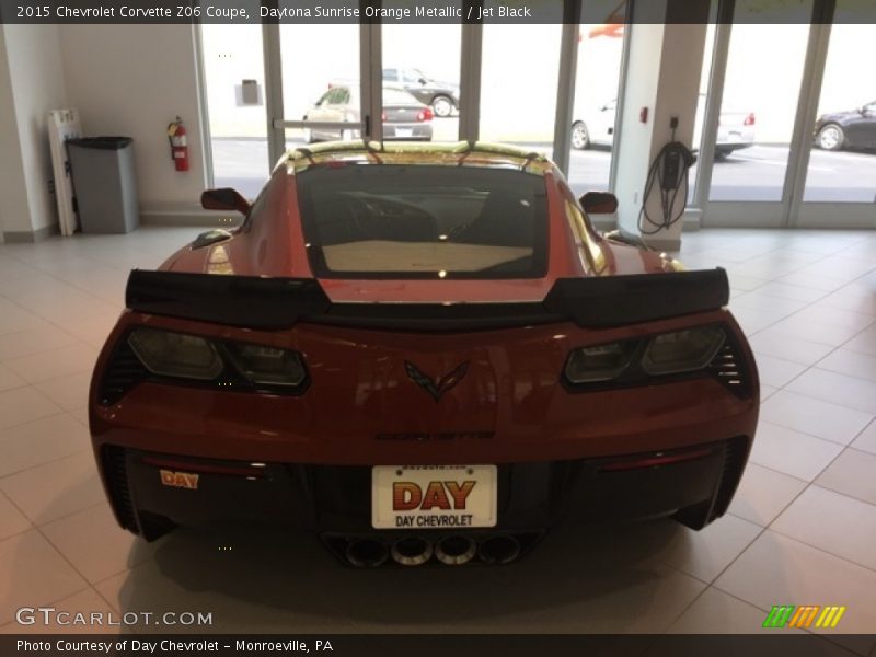 Daytona Sunrise Orange Metallic / Jet Black 2015 Chevrolet Corvette Z06 Coupe