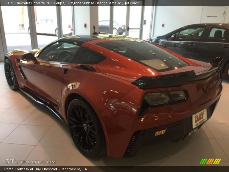 Daytona Sunrise Orange Metallic / Jet Black 2015 Chevrolet Corvette Z06 Coupe