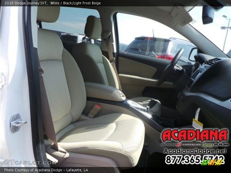 White / Black/Light Frost Beige 2016 Dodge Journey SXT