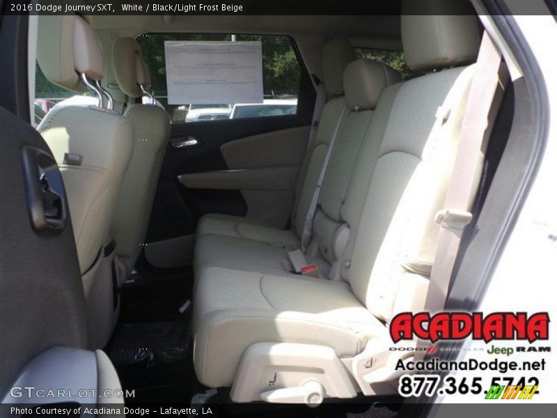 White / Black/Light Frost Beige 2016 Dodge Journey SXT