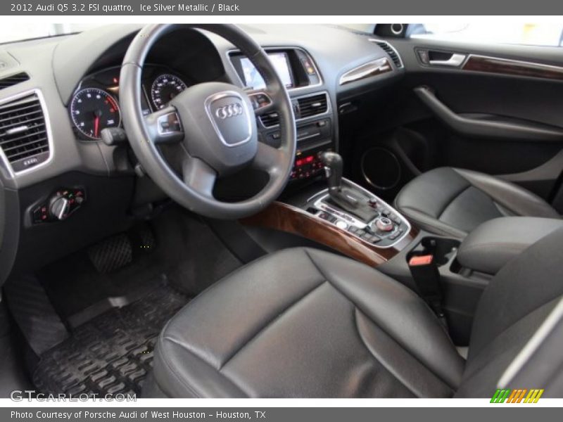 Ice Silver Metallic / Black 2012 Audi Q5 3.2 FSI quattro