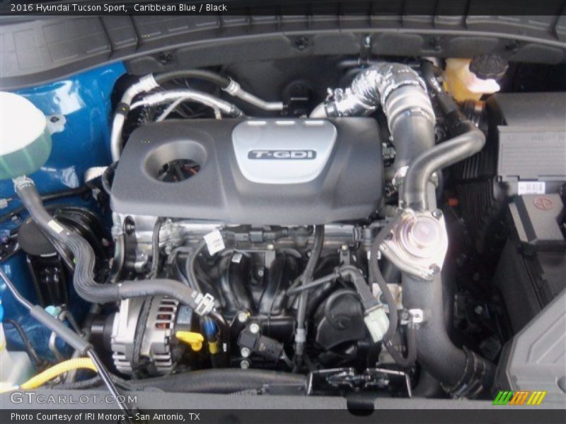 Caribbean Blue / Black 2016 Hyundai Tucson Sport