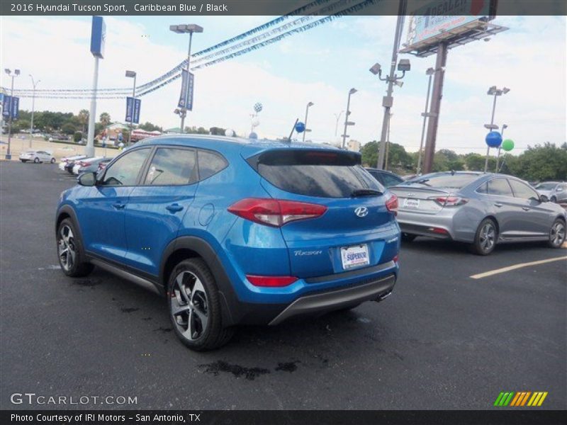 Caribbean Blue / Black 2016 Hyundai Tucson Sport