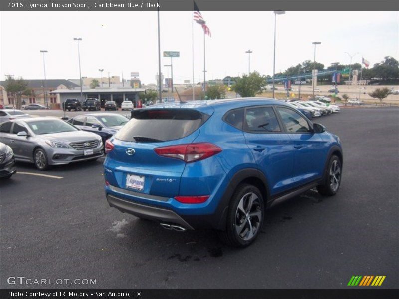 Caribbean Blue / Black 2016 Hyundai Tucson Sport
