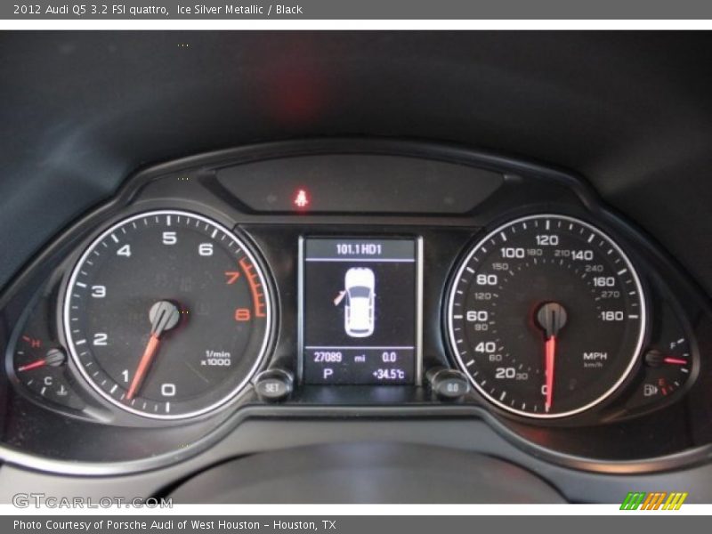 Ice Silver Metallic / Black 2012 Audi Q5 3.2 FSI quattro