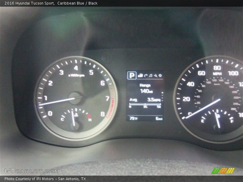 Caribbean Blue / Black 2016 Hyundai Tucson Sport