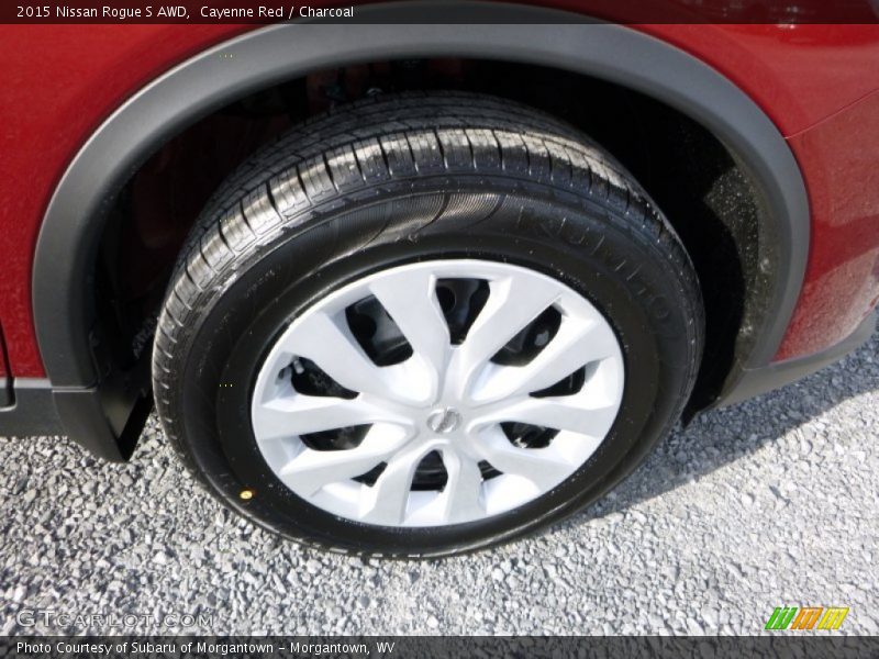 Cayenne Red / Charcoal 2015 Nissan Rogue S AWD