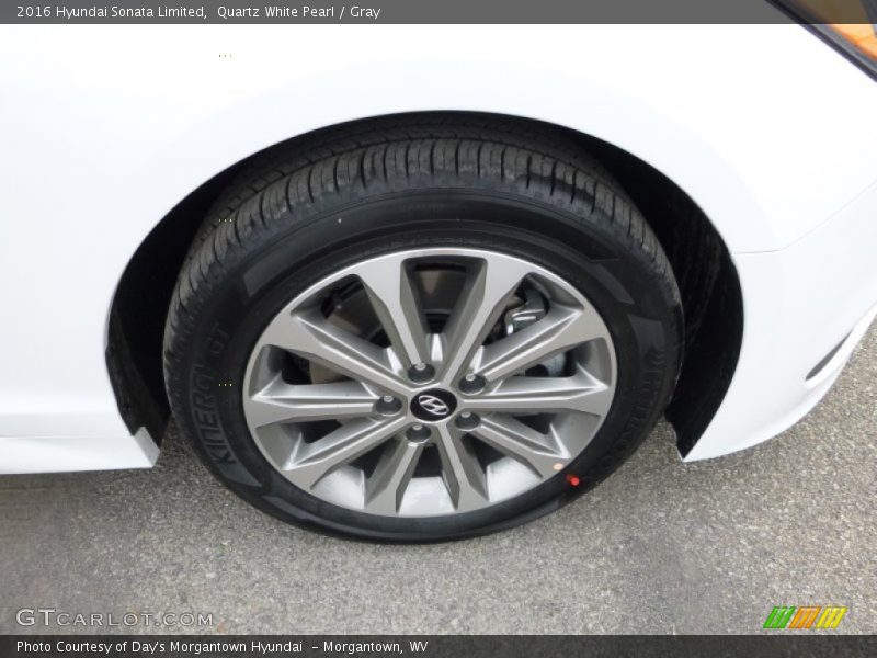 Quartz White Pearl / Gray 2016 Hyundai Sonata Limited