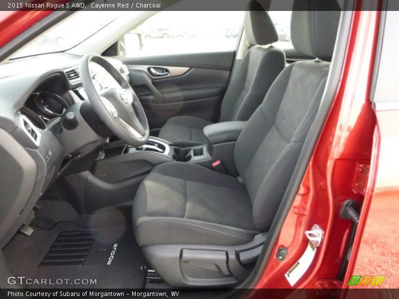 Cayenne Red / Charcoal 2015 Nissan Rogue S AWD