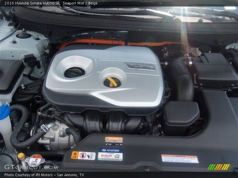 Seaport Mist / Beige 2016 Hyundai Sonata Hybrid SE