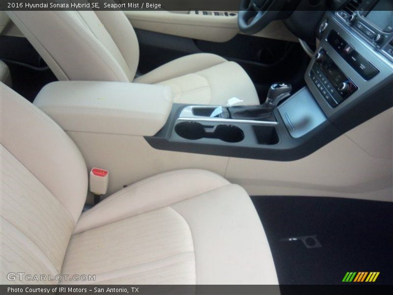 Seaport Mist / Beige 2016 Hyundai Sonata Hybrid SE