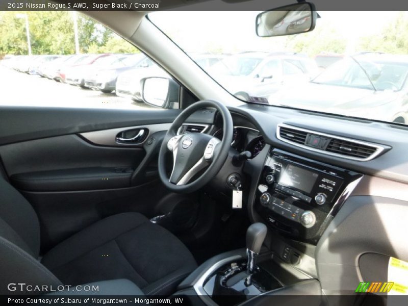 Super Black / Charcoal 2015 Nissan Rogue S AWD