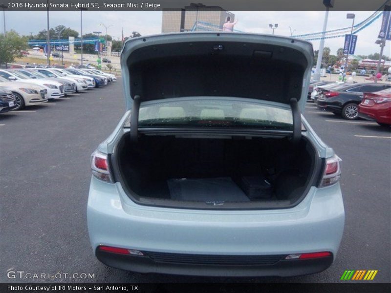 Seaport Mist / Beige 2016 Hyundai Sonata Hybrid SE