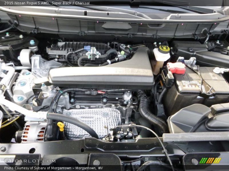 Super Black / Charcoal 2015 Nissan Rogue S AWD