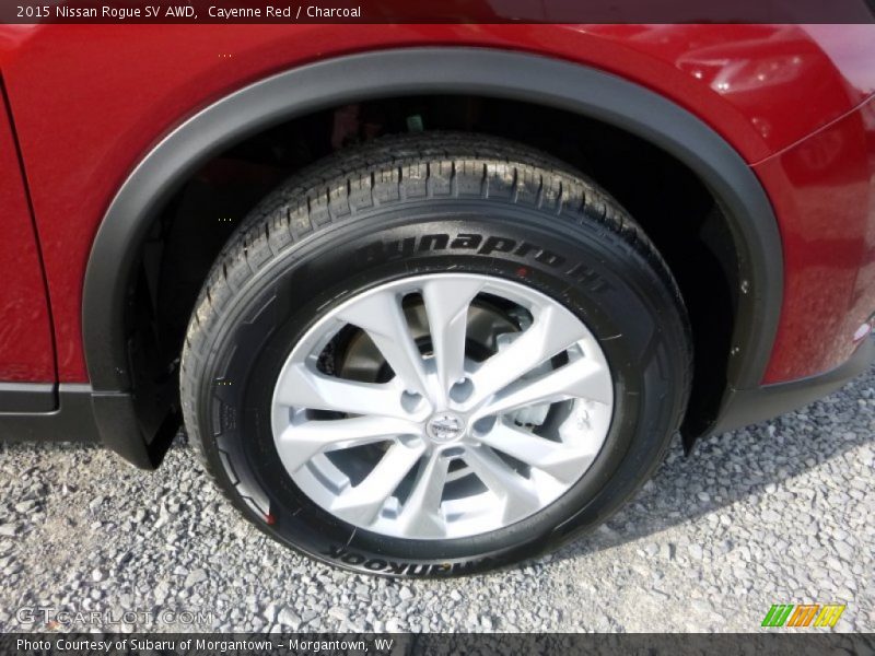 Cayenne Red / Charcoal 2015 Nissan Rogue SV AWD