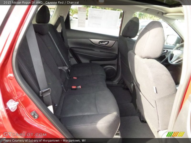 Cayenne Red / Charcoal 2015 Nissan Rogue SV AWD