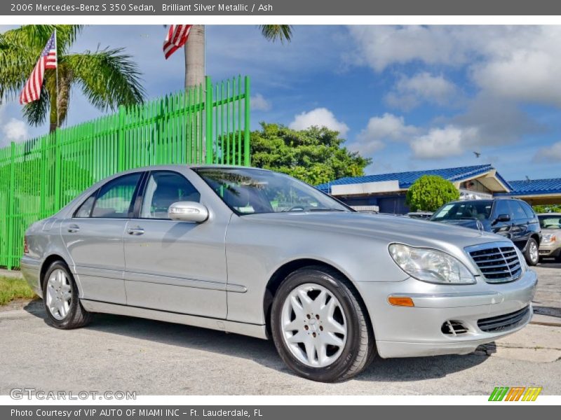 Brilliant Silver Metallic / Ash 2006 Mercedes-Benz S 350 Sedan