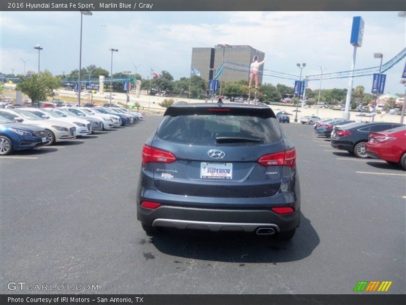 Marlin Blue / Gray 2016 Hyundai Santa Fe Sport