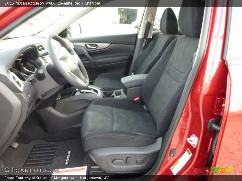 Cayenne Red / Charcoal 2015 Nissan Rogue SV AWD