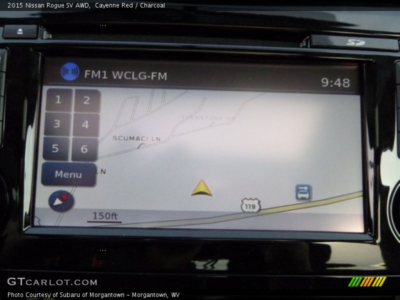 Cayenne Red / Charcoal 2015 Nissan Rogue SV AWD