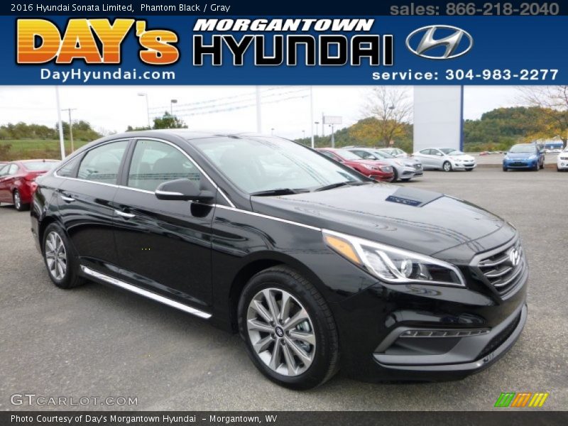 Phantom Black / Gray 2016 Hyundai Sonata Limited