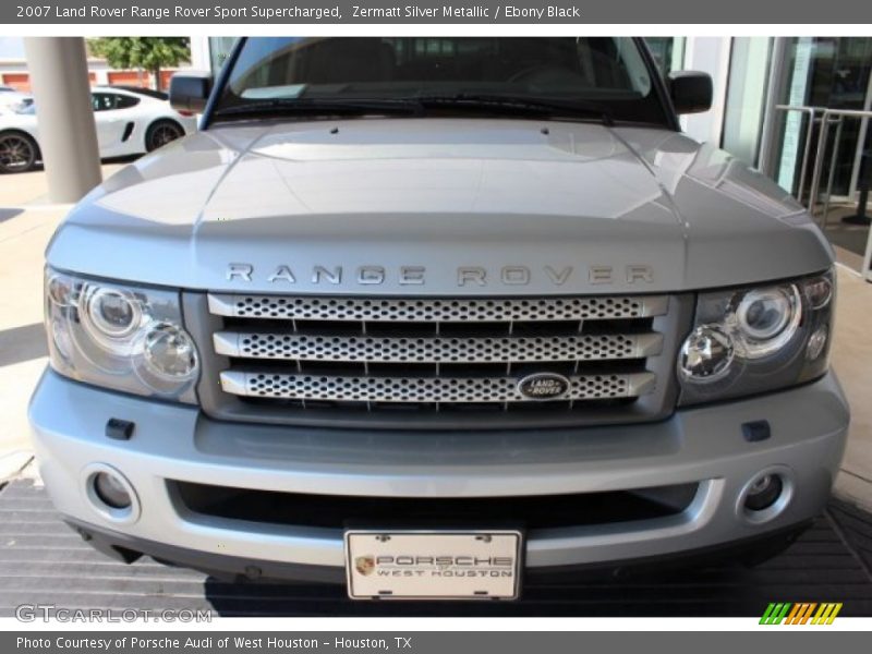 Zermatt Silver Metallic / Ebony Black 2007 Land Rover Range Rover Sport Supercharged