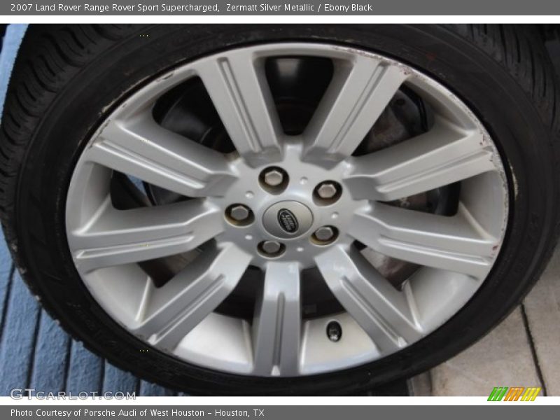 Zermatt Silver Metallic / Ebony Black 2007 Land Rover Range Rover Sport Supercharged