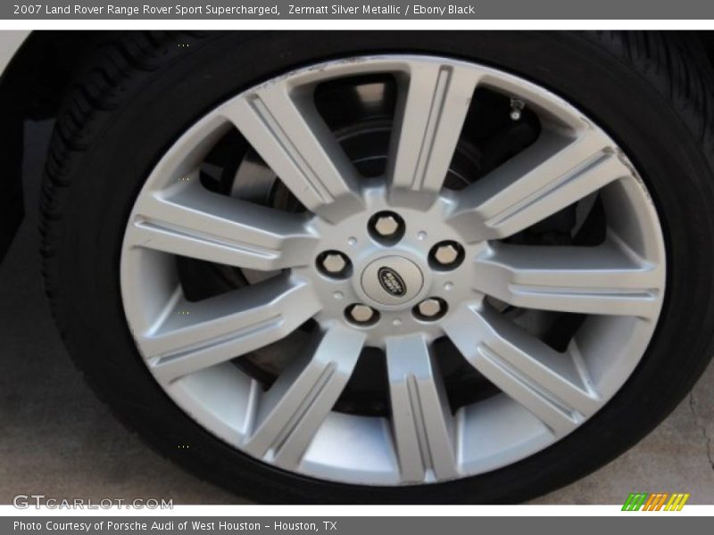 Zermatt Silver Metallic / Ebony Black 2007 Land Rover Range Rover Sport Supercharged