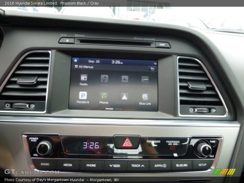Phantom Black / Gray 2016 Hyundai Sonata Limited