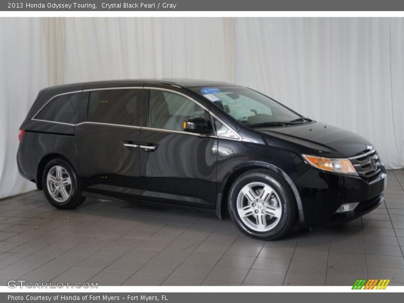 Crystal Black Pearl / Gray 2013 Honda Odyssey Touring