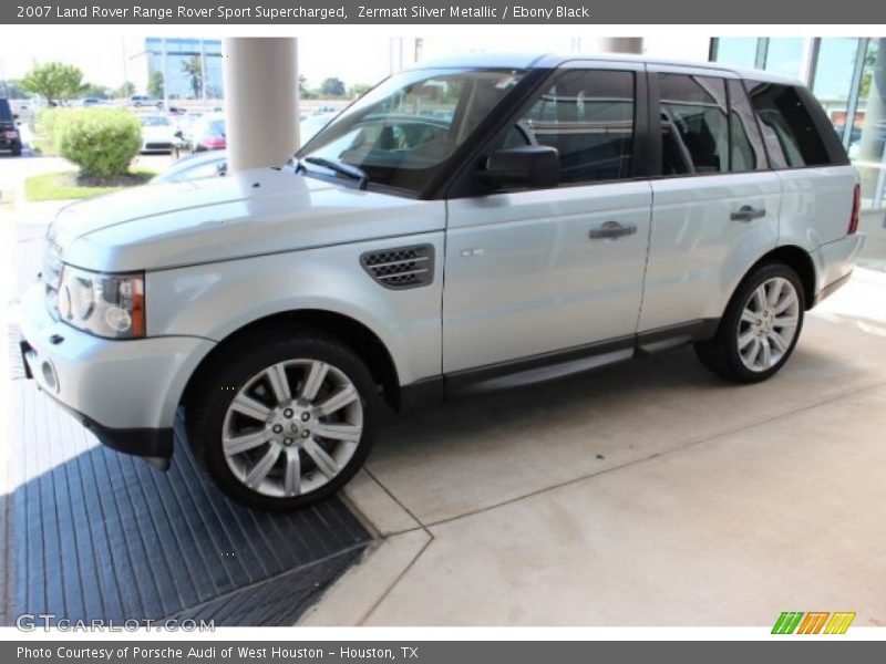 Zermatt Silver Metallic / Ebony Black 2007 Land Rover Range Rover Sport Supercharged
