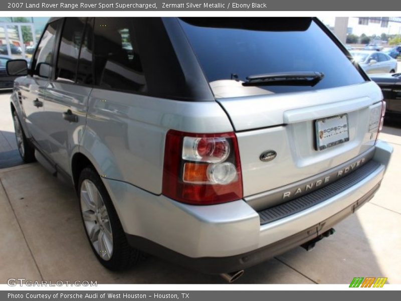 Zermatt Silver Metallic / Ebony Black 2007 Land Rover Range Rover Sport Supercharged
