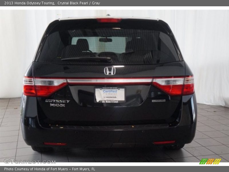 Crystal Black Pearl / Gray 2013 Honda Odyssey Touring