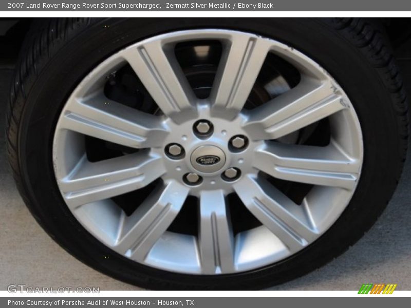 Zermatt Silver Metallic / Ebony Black 2007 Land Rover Range Rover Sport Supercharged