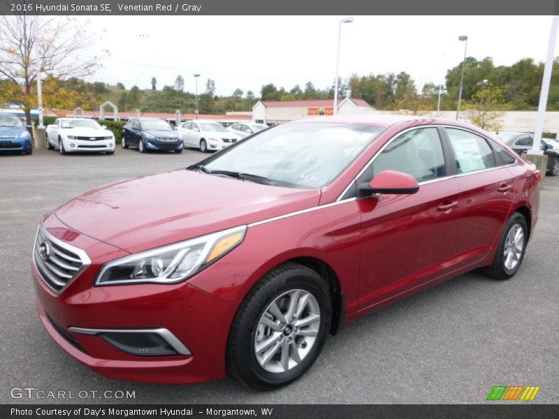 Venetian Red / Gray 2016 Hyundai Sonata SE