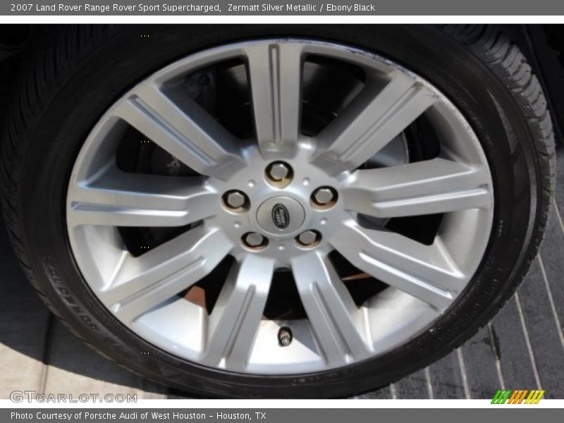 Zermatt Silver Metallic / Ebony Black 2007 Land Rover Range Rover Sport Supercharged