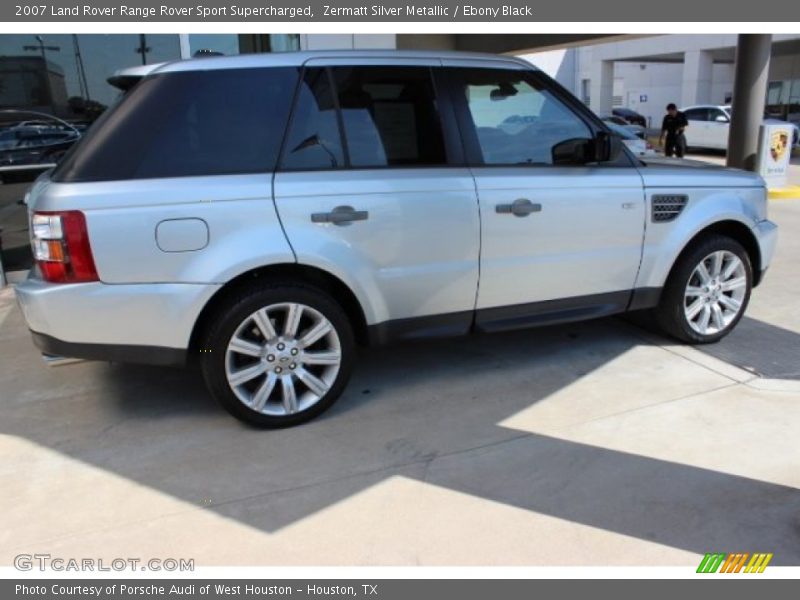Zermatt Silver Metallic / Ebony Black 2007 Land Rover Range Rover Sport Supercharged