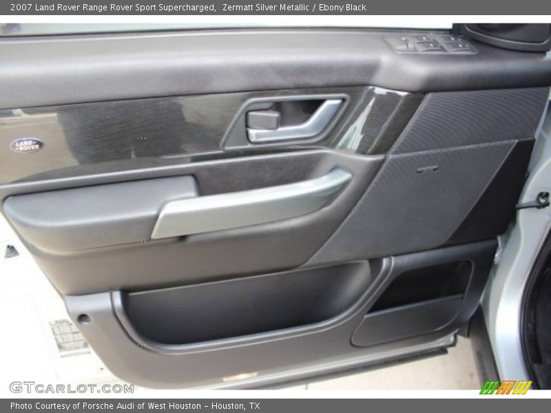 Zermatt Silver Metallic / Ebony Black 2007 Land Rover Range Rover Sport Supercharged