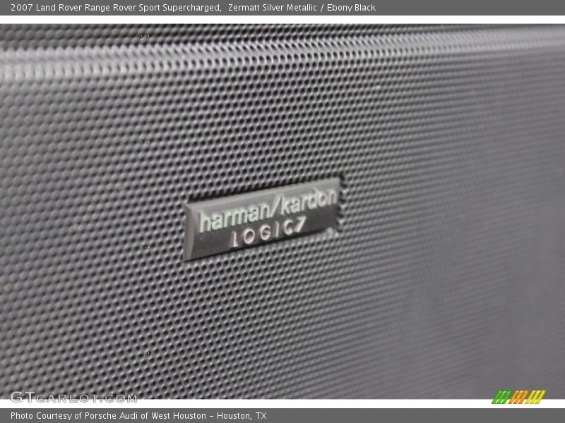 Zermatt Silver Metallic / Ebony Black 2007 Land Rover Range Rover Sport Supercharged