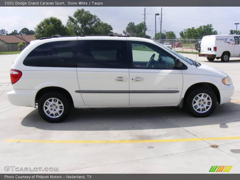 Stone White / Taupe 2001 Dodge Grand Caravan Sport