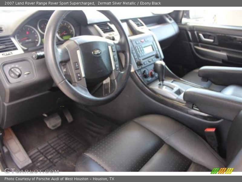 Zermatt Silver Metallic / Ebony Black 2007 Land Rover Range Rover Sport Supercharged