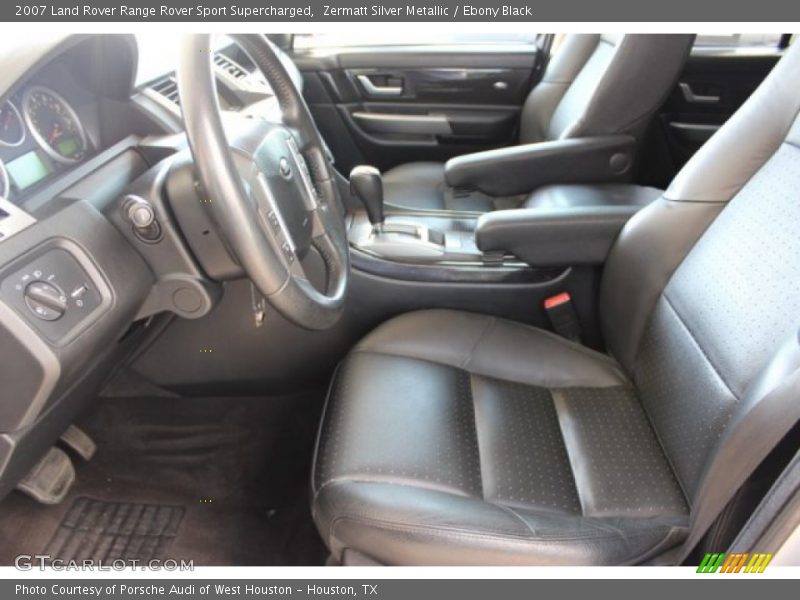 Zermatt Silver Metallic / Ebony Black 2007 Land Rover Range Rover Sport Supercharged