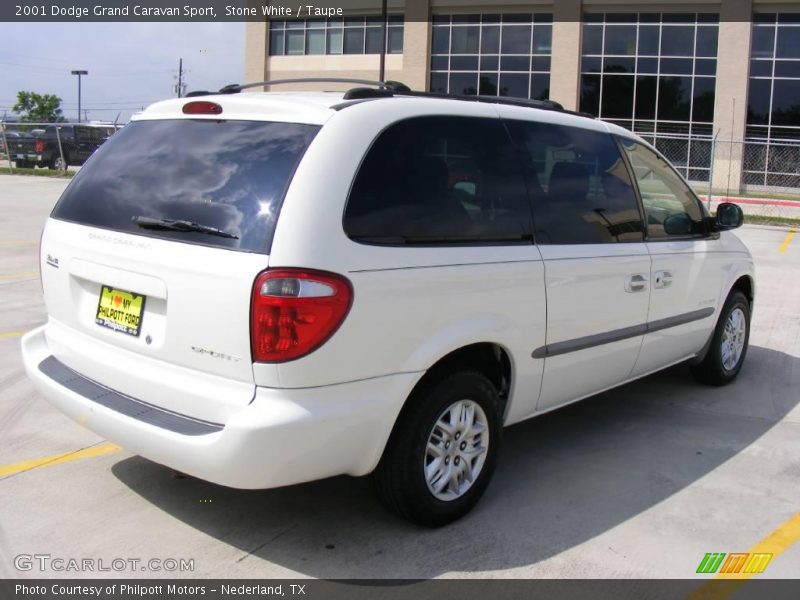 Stone White / Taupe 2001 Dodge Grand Caravan Sport