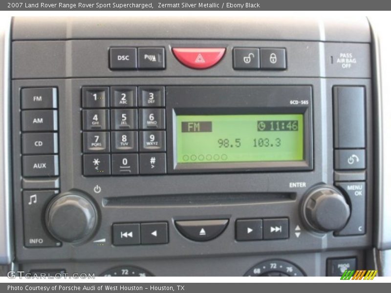 Zermatt Silver Metallic / Ebony Black 2007 Land Rover Range Rover Sport Supercharged