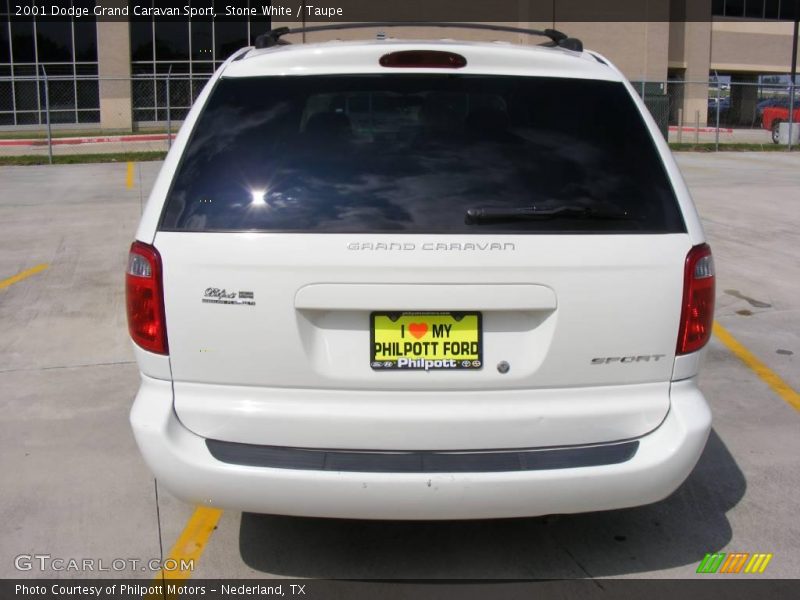 Stone White / Taupe 2001 Dodge Grand Caravan Sport