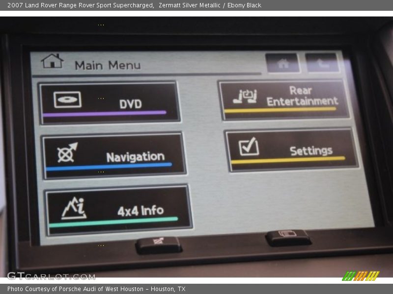 Zermatt Silver Metallic / Ebony Black 2007 Land Rover Range Rover Sport Supercharged